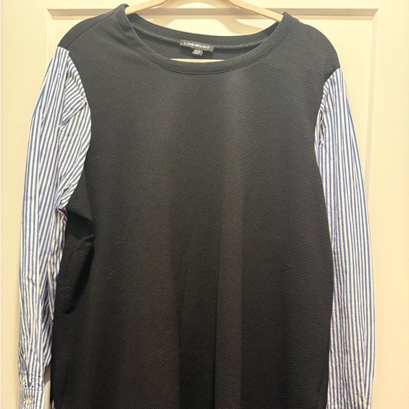 Women’s lane Bryant pullover sweater top striped sleeves size 18/20 - Picture 1 of 5